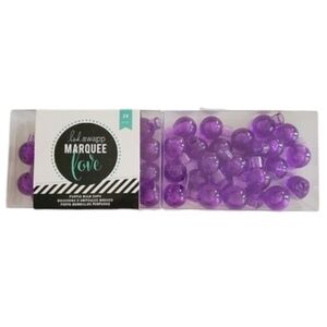 M01 * Heidi Swapp Marquee Letter Purple Bulbs